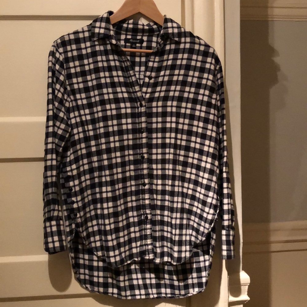 Madewell Oversized Ex-Boyfriend Flannel Shirt